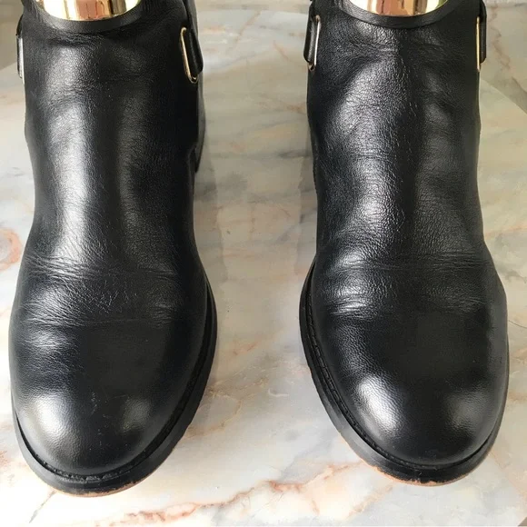 Michael Michael Kors Arley Black Leather Ankle Boots - Picture 4 of 13